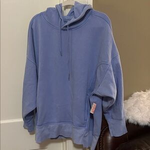 NWT Free People Movement Sprint to the finish hoodie in Blueberry Size L